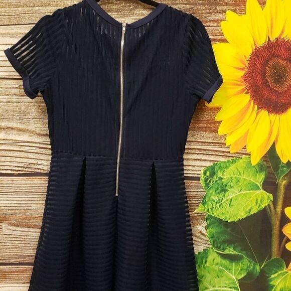 Rhapsody navy blue mini dress juinors XL Pre-owned - Picture 2 of 6